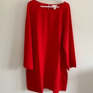 H&M red slight A-line dress
